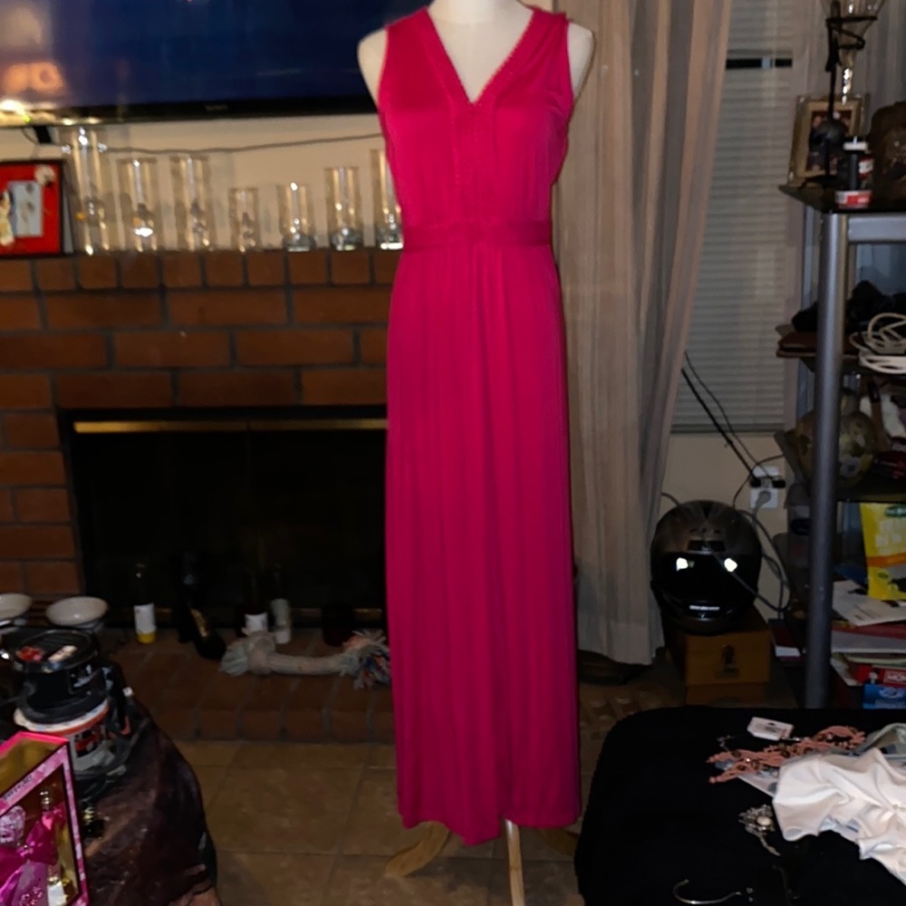 Spense missy size pink maxi dress